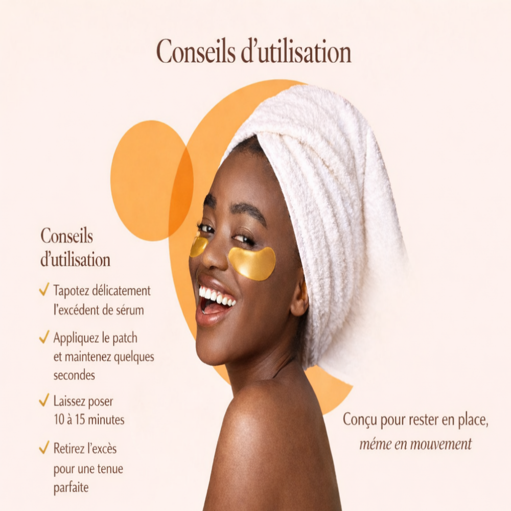 🌿 CurcEyes Patchs Regard au Curcuma & Collagène  40 paires